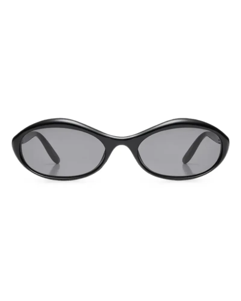 Magda Butrym Ovale Sonnenbrille - Schwarz Schwarz