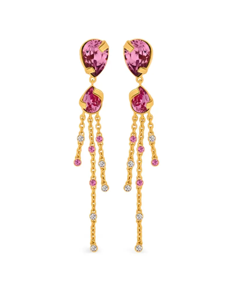 Oscar de la Renta Hängeohrringe mit Ketten - Gold Gold