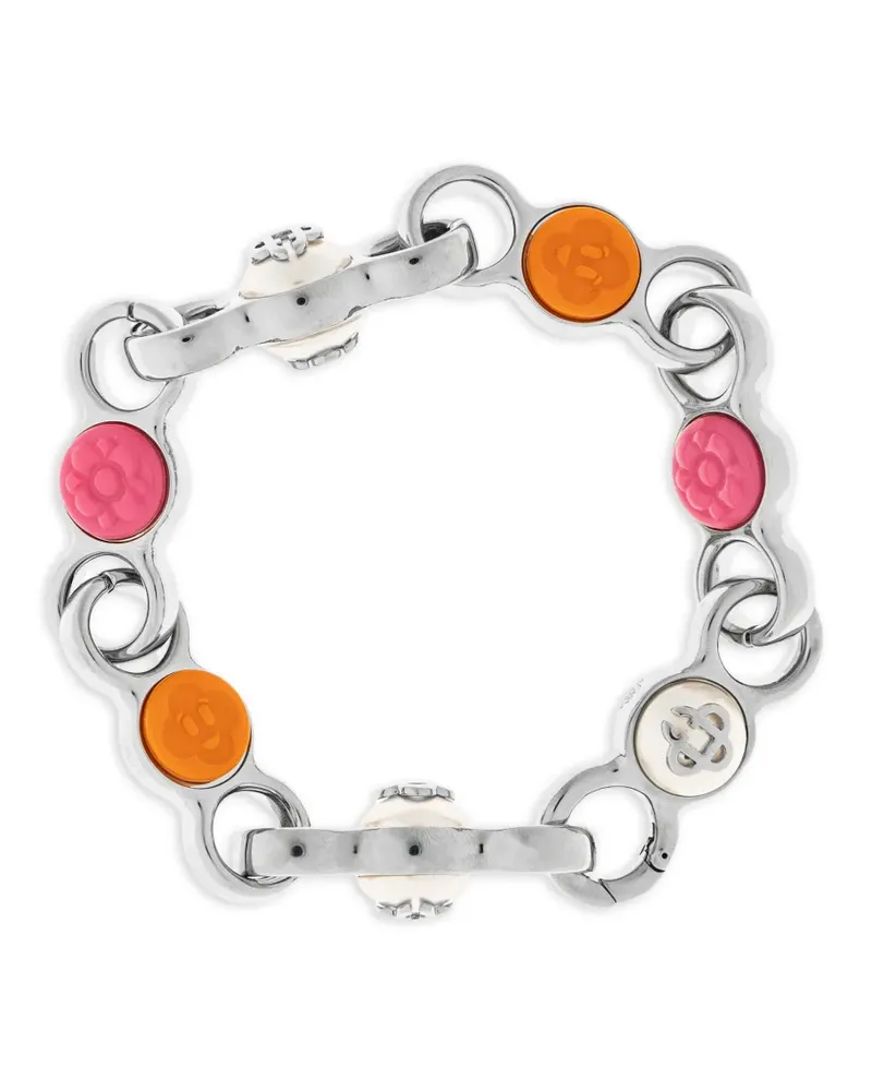 Casablanca Paris Kettenarmband mit Blumenverzierung - Silber Silber