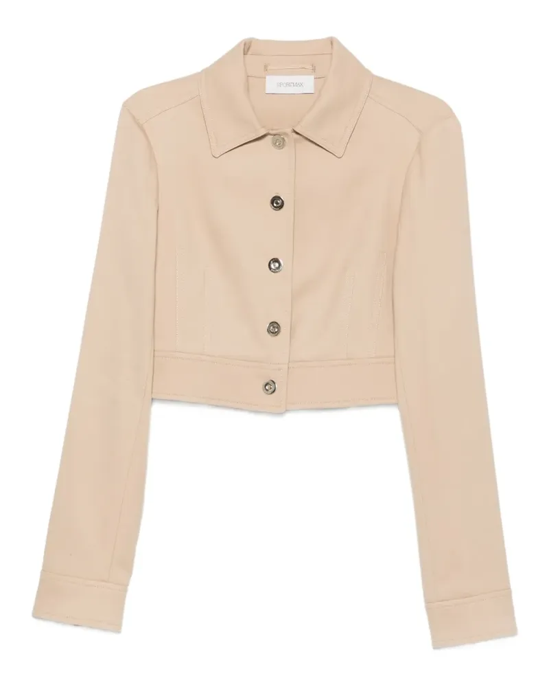 SPORTMAX Geknöpfte Cropped-Jacke - Nude Nude