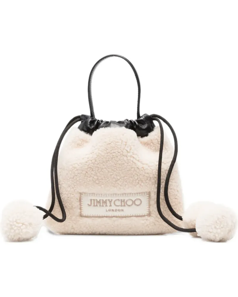 Jimmy Choo drawstring pouch top-handle - Nude Nude