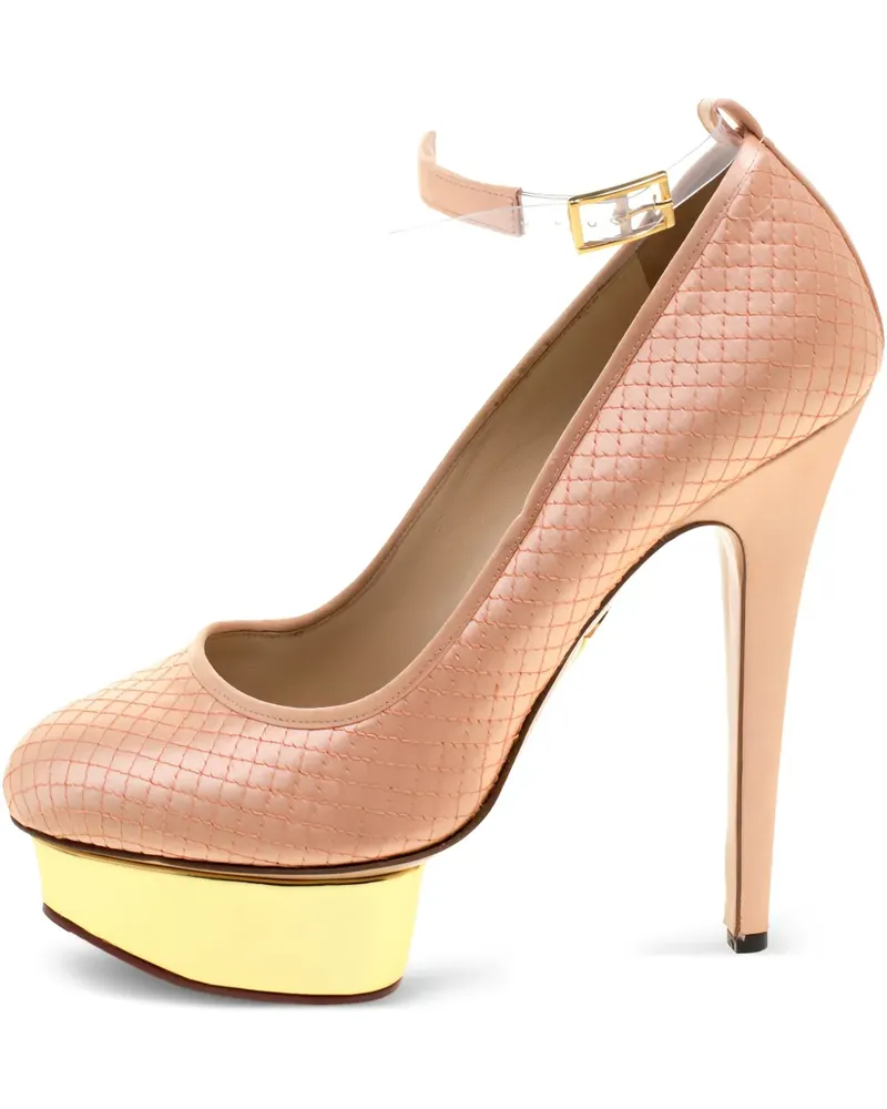 Charlotte Olympia Gesteppte Plateau-Pumps - Orange Orange