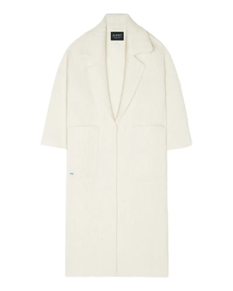 Alanui rib-knit belted coat - Nude Nude