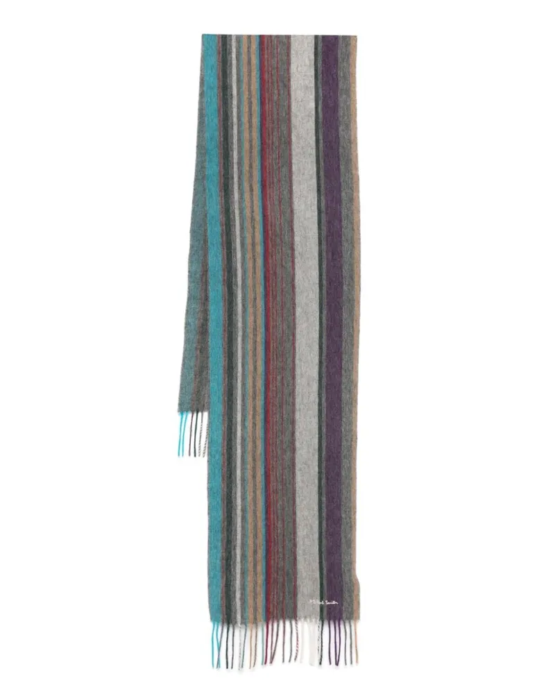 Paul Smith Trent Stripe Schal Grau