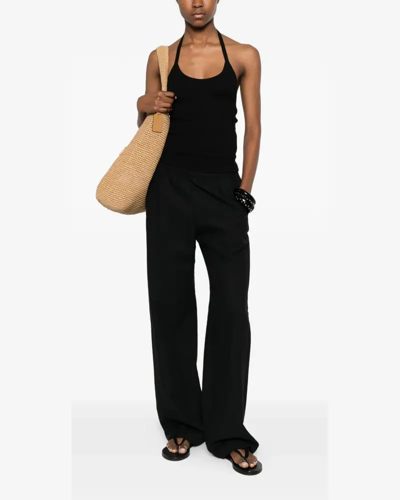 Enza Costa ribbed tank - Schwarz Schwarz