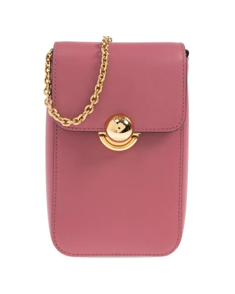 Furla Dome-Tote Bag mit Kettenriemen - Rosa Rosa