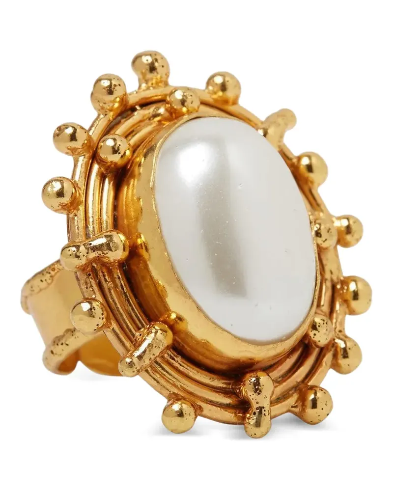 Sylvia Toledano Stone Dots Ring mit Perlen - Gold Gold