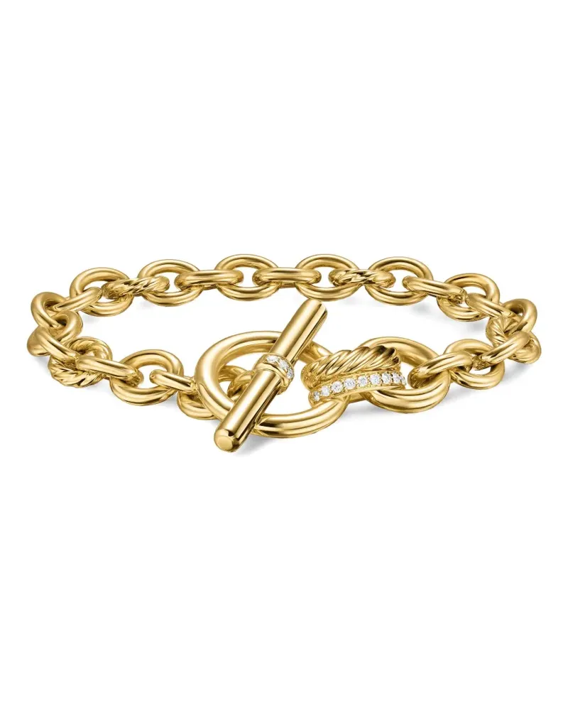 David Yurman 18kt DY Mercer® Toggle Chain Gelbgoldarmband mit Diamanten Gold