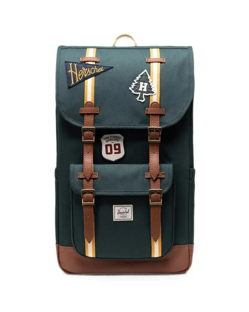 Herschel Supply Co. Little America Rucksack mit Patch - Grün Grün