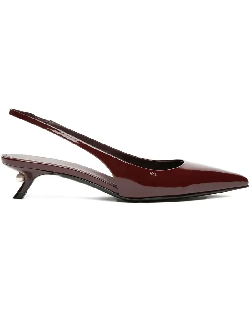 Alevì Slingback-Pumps mit Perlenverzierung - Rot Rot