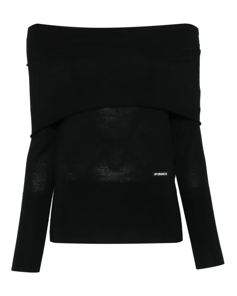 Pinko Schulterfreies Oberteil - Schwarz Schwarz