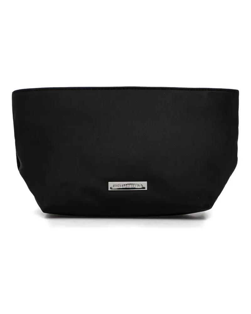 Karl Lagerfeld Kosmetiktasche mit Logo-Schild - Schwarz Schwarz
