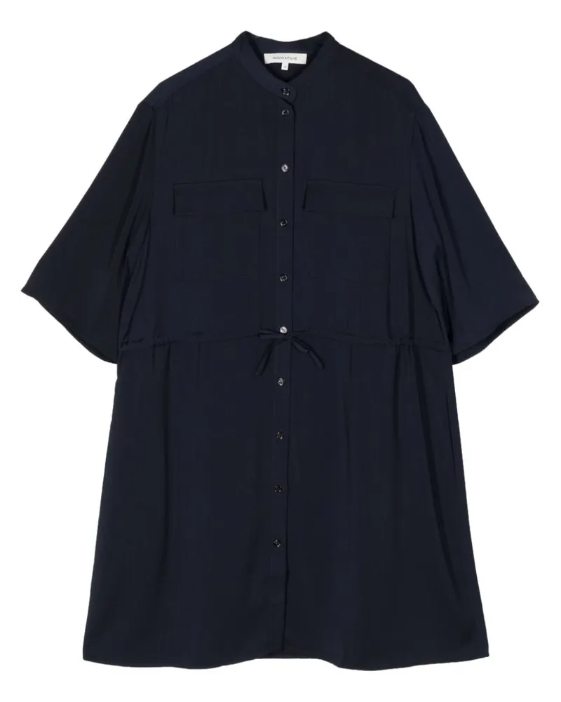Kitsuné Minikleid mit kurzen Ärmeln - Blau Blau
