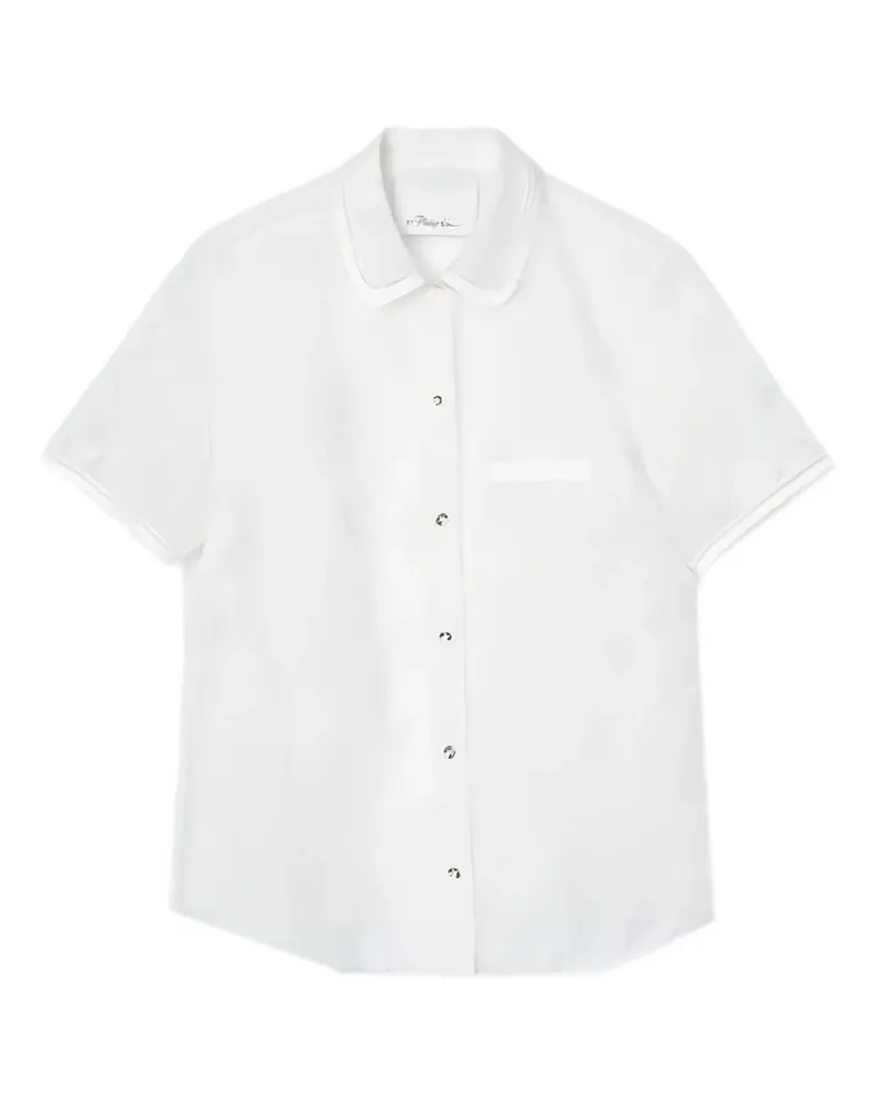 3.1 phillip lim Hemd mit Blumenmuster - Weiß Weiß