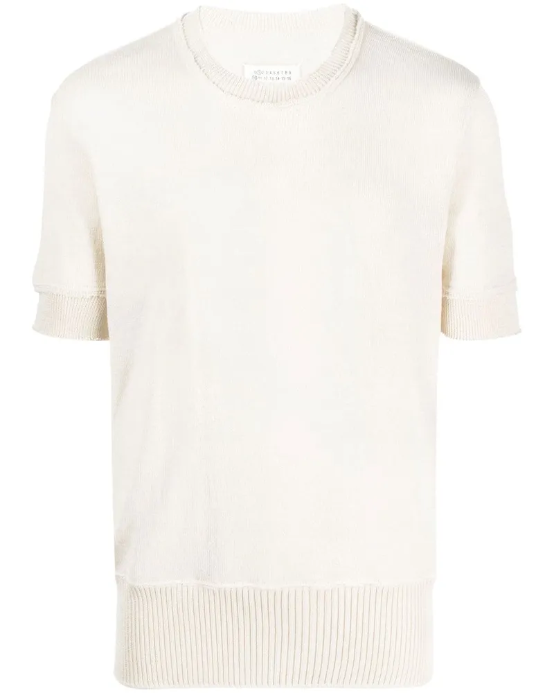 Maison Margiela Gestricktes T-Shirt - Nude Nude