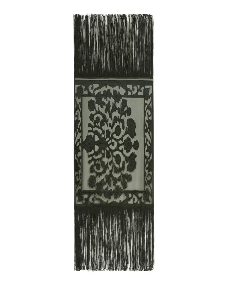 Taller Marmo Ming Stola mit Fransen - Grün Grün