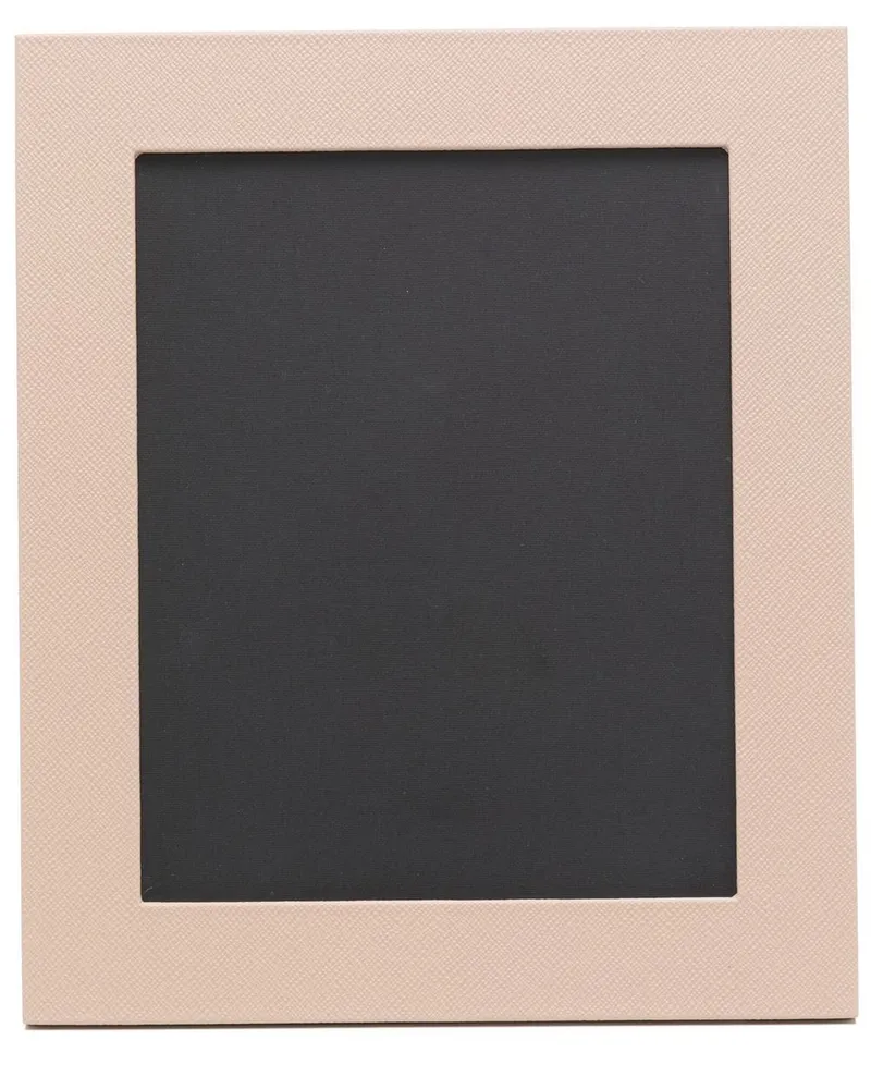 Smythson Bilderrahmen mit Lederbesatz - Nude Nude