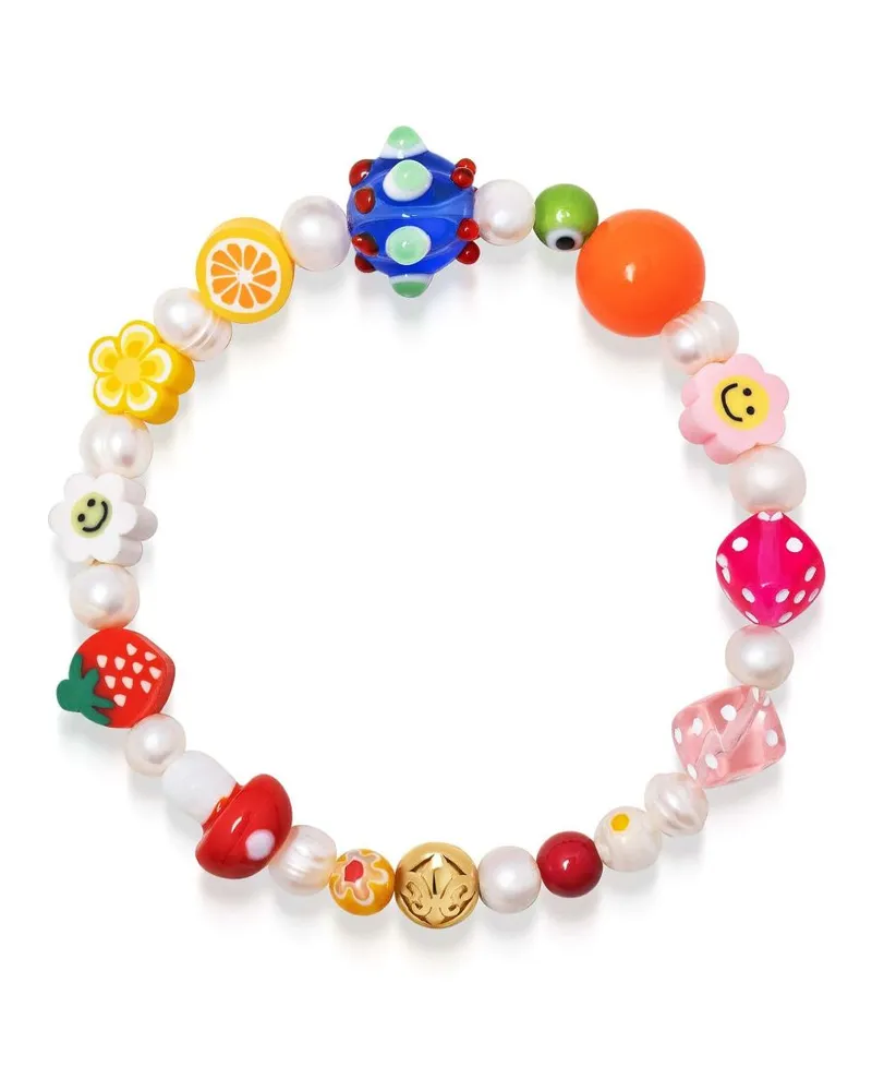 Nialaya Berry Pearl Armband - Gold Gold