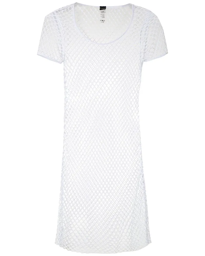 Amir Slama Kurzes Strandkleid - Weiß Weiß
