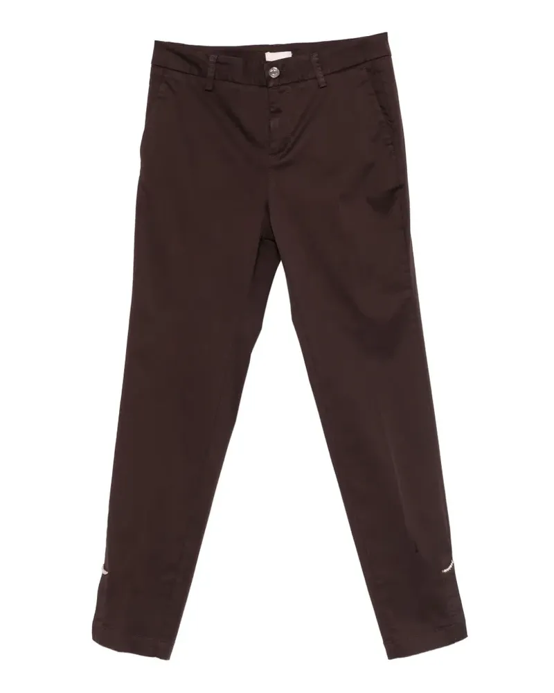 Liu Jo embellishment trousers - Braun Braun