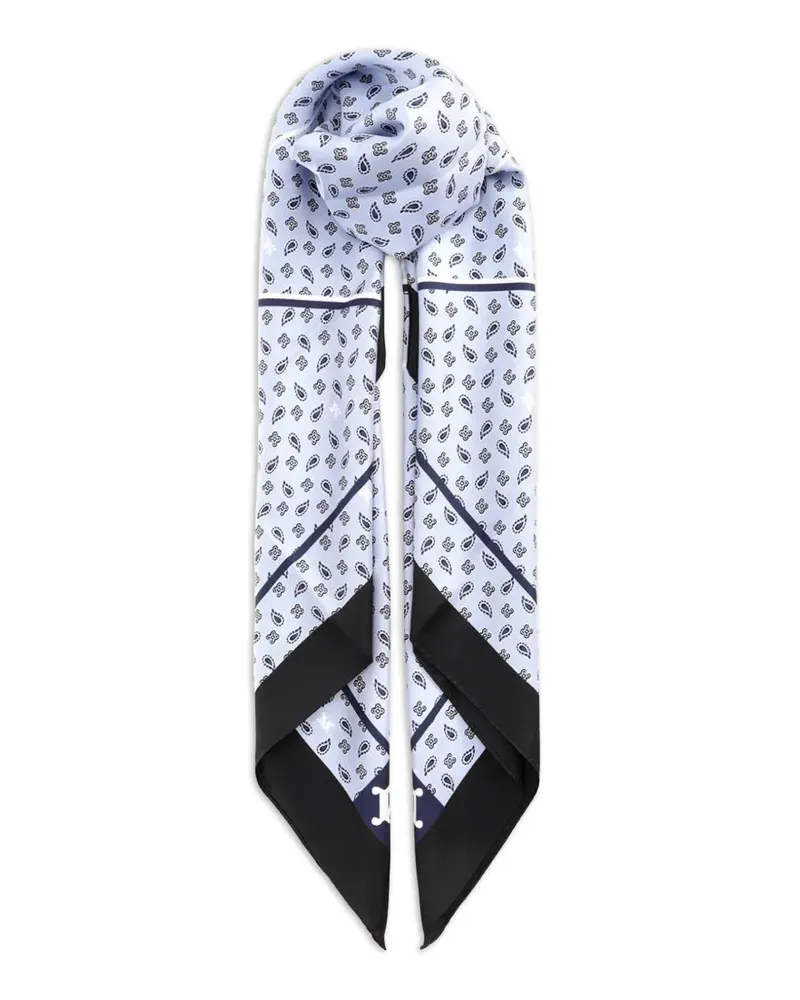 Max Mara paisley-print silk scarf - Blau Blau