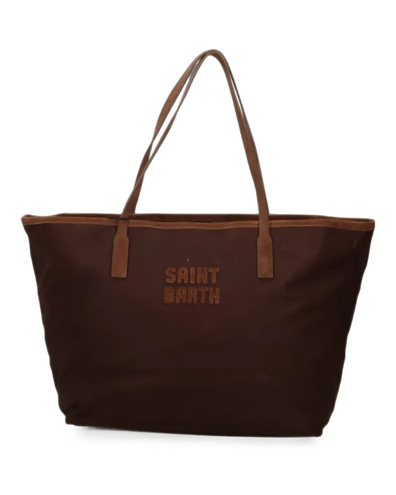 MC2 Saint Barth City logo-appliqué tote bag - Braun Braun