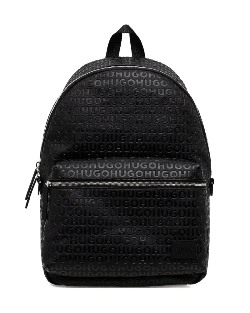 HUGO BOSS Ethon Rucksack mit Logo-Prägung - Schwarz Schwarz