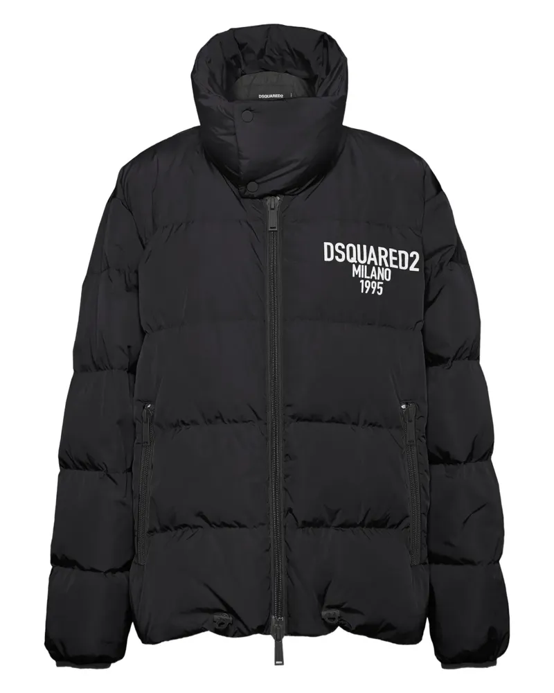 Dsquared2 Dean's Steppjacke - Schwarz Schwarz