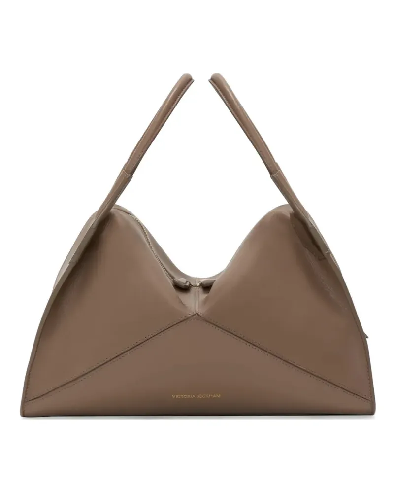 Victoria Beckham Plié leather shoulder bag - Braun Braun