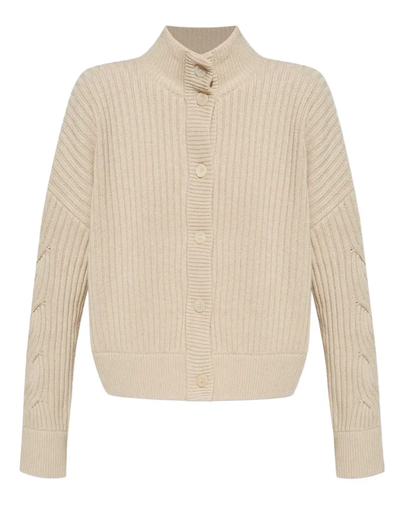 Max Mara Cardigan mit Zopfmuster - Nude Nude