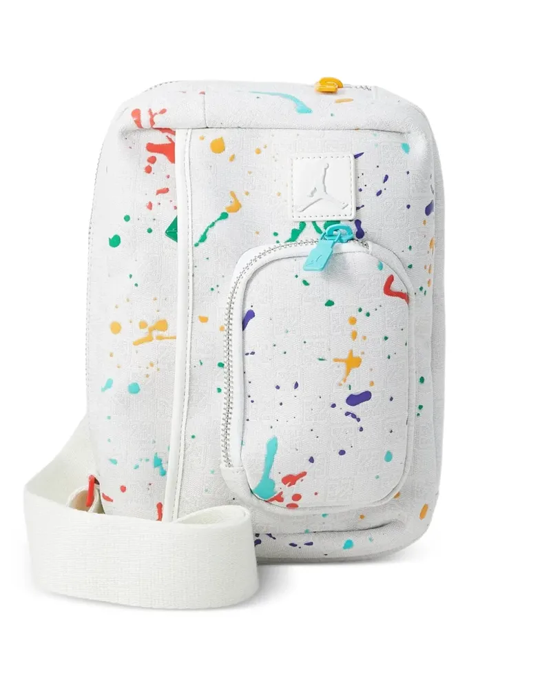 Jordan 23 Monogram Schultertasche mit Farbklecks-Print - Weiß Weiß