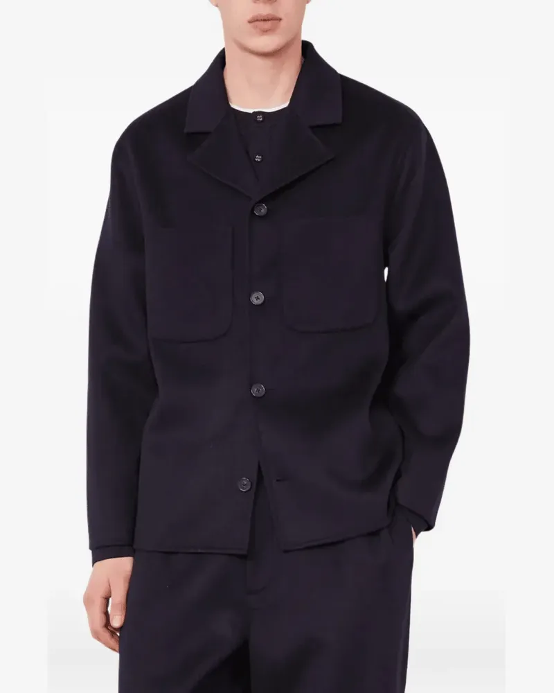 Officine Generale Hayri Jacke mit aufgesetzten Taschen - Blau Blau