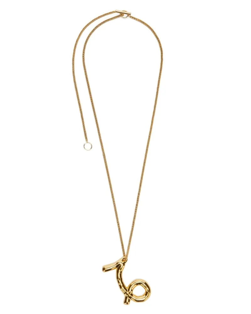 Jil Sander Halskette mit Sternzeichen-Anhänger - Gold Gold