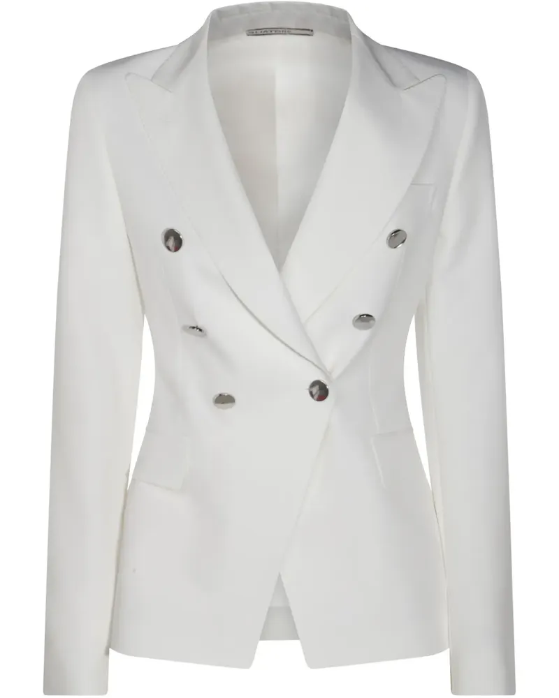 Tagliatore Doppelreihiger Blazer - Weiß Weiß