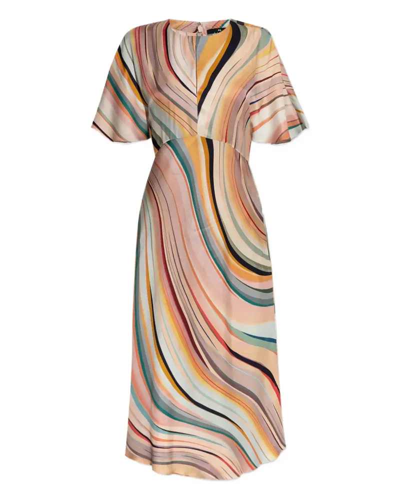 Paul Smith Swirl Kleid mit Glockenärmeln - Rosa Rosa