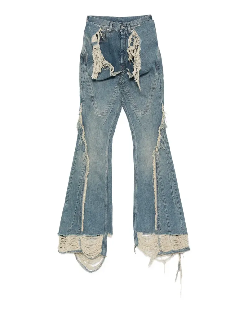 DRKSHDW by Rick Owens Schlagjeans im Distressed-Look - Blau Blau