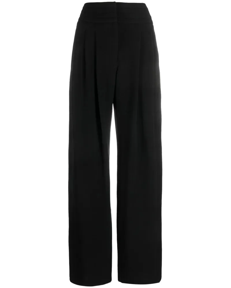 IRO Weite Hose mit Falten - Schwarz Schwarz