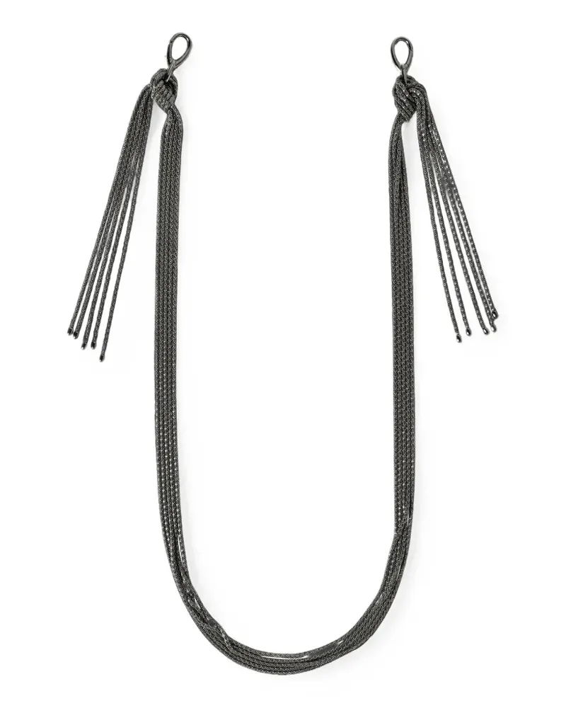 Brunello Cucinelli Kette aus Sterlingsilber - Grau Grau