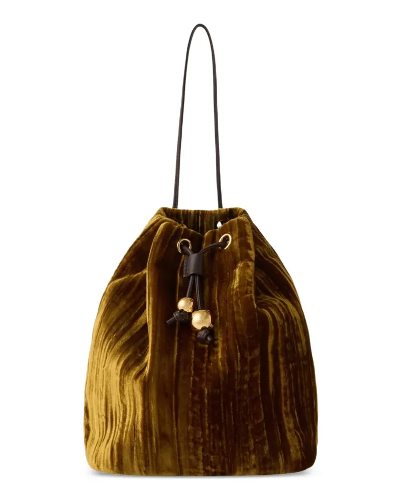 Furla Mini Tasche aus Samt mit Kordelzug - Braun Braun