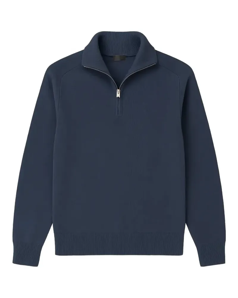 Nili Lotan Nathaniel quarter-zip sweater - Blau Blau