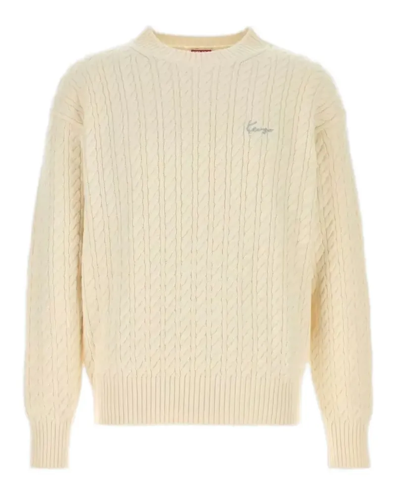 Kenzo Pullover mit Zopfmuster - Nude Nude
