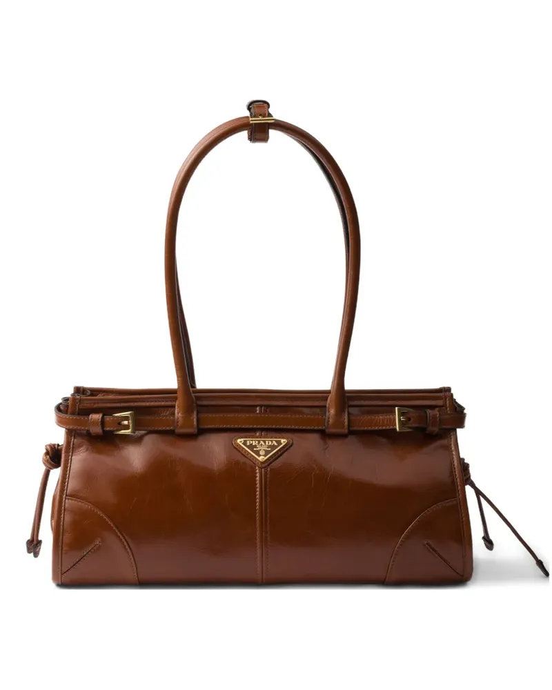 Prada Mittelgroße Bonnie Tote Bag - Braun Braun