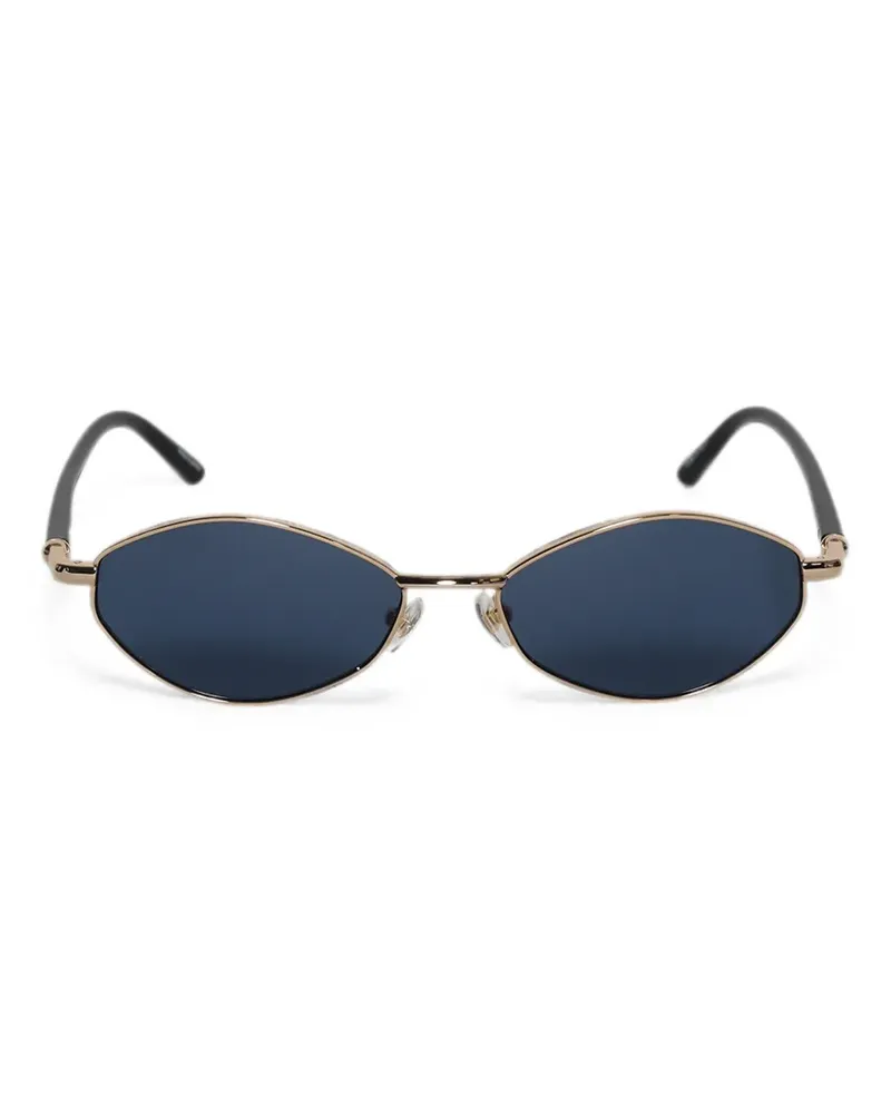 Jacquemus Sonnenbrille mit geometrischem Gestell - Gold Gold