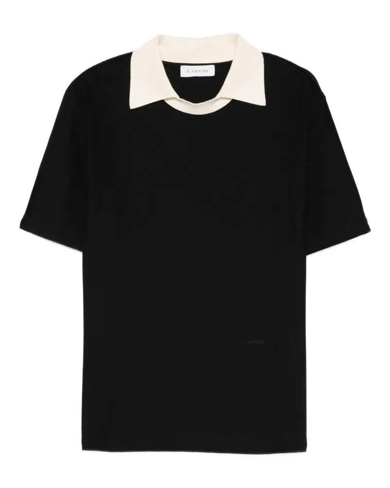 Lanvin T-Shirt mit rundem Ausschnitt - Schwarz Schwarz