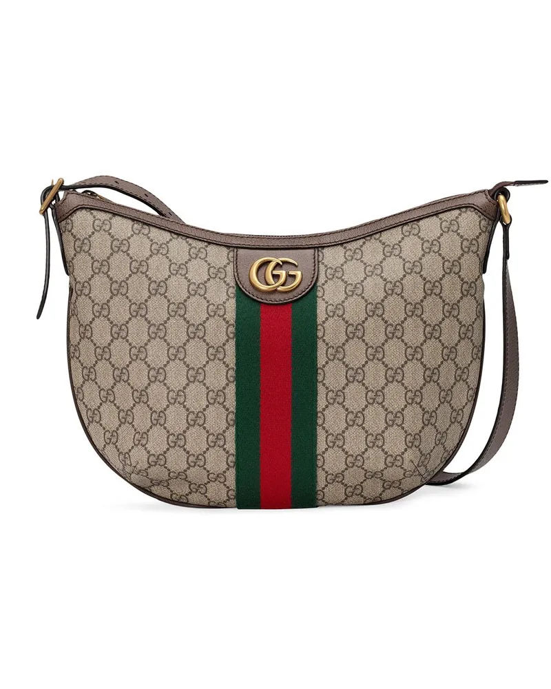 Gucci Kleine Ophidia Umhängetasche - Braun Braun