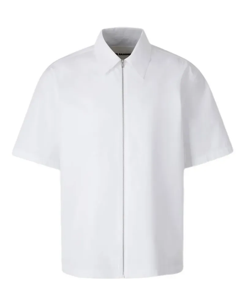 Jil Sander zip-up shirt - Weiß Weiß