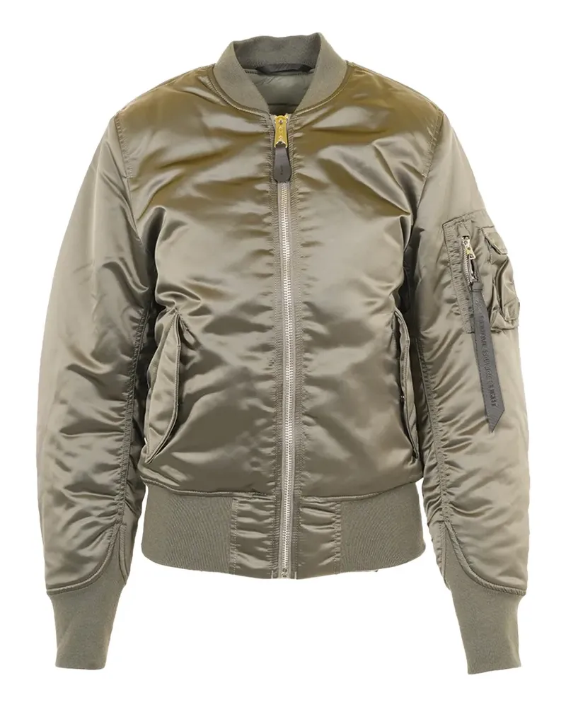 Alpha Industries zip-up bomber jacket - Grün Grün