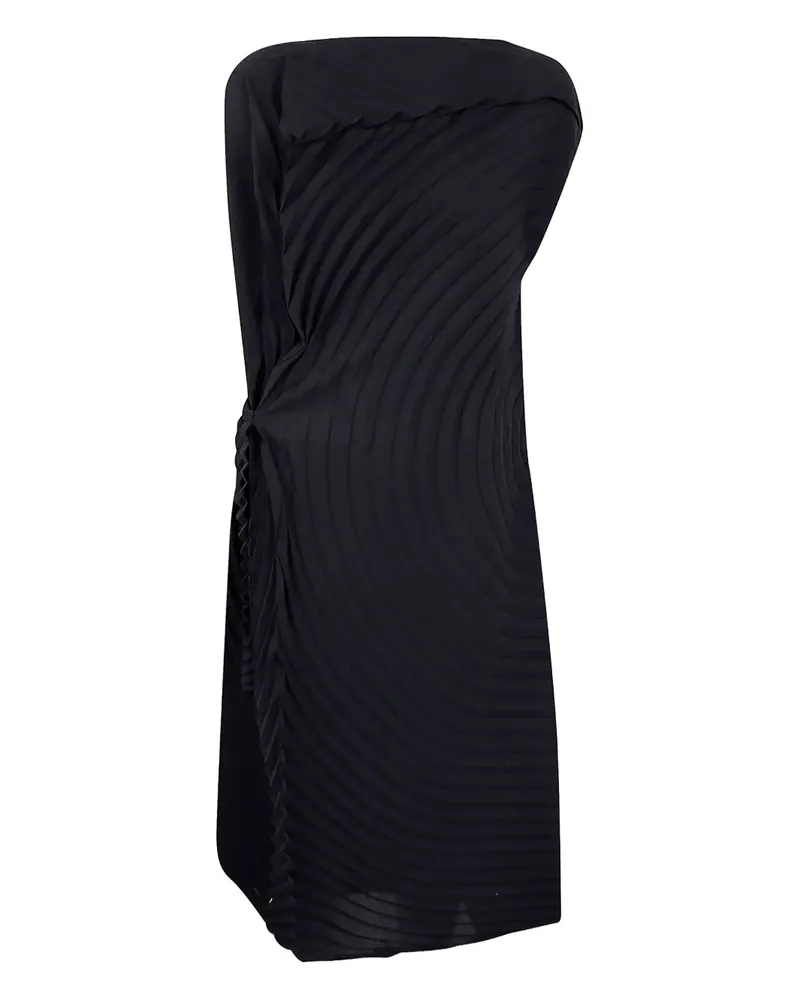 Issey Miyake Paper Bag Pleats Midikleid - Schwarz Schwarz