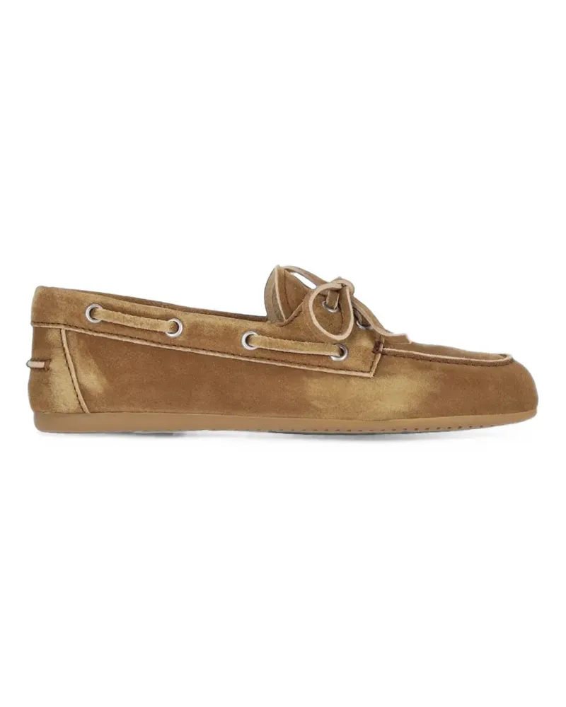 Miu Miu Ausgeblichene Segelschuhe - Nude Nude