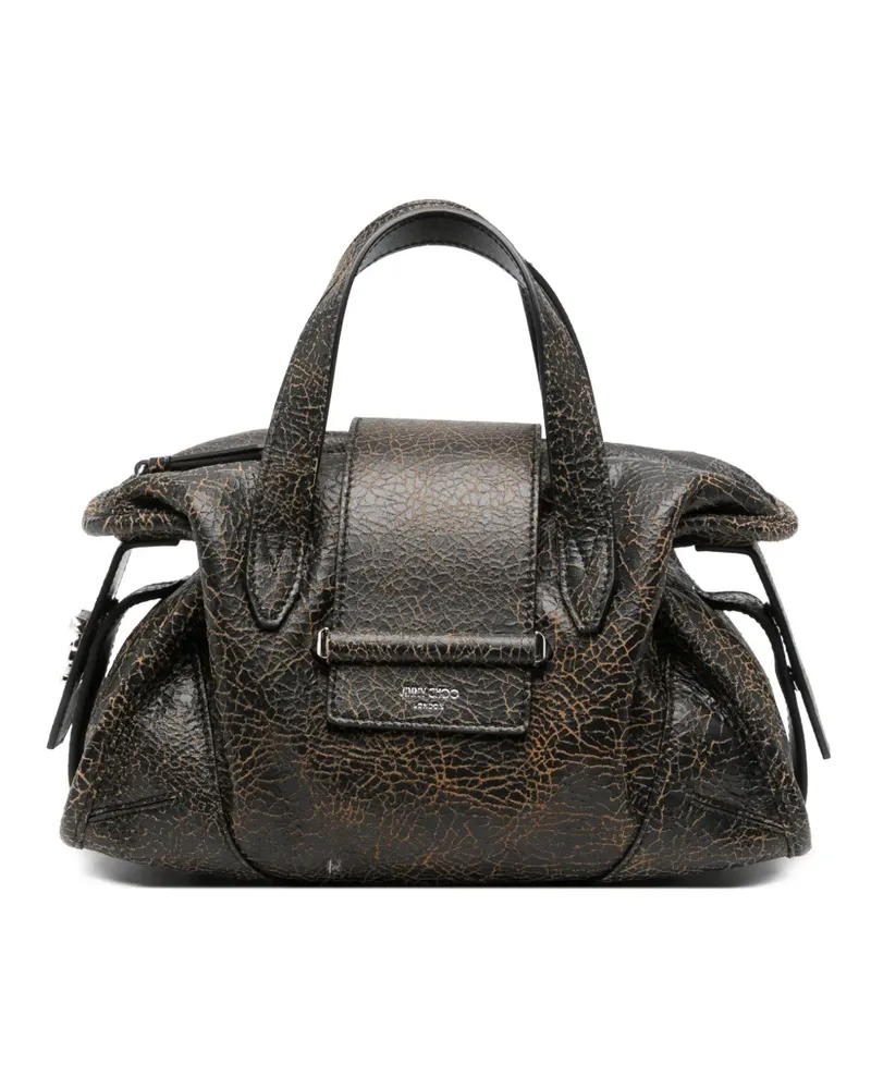 Jimmy Choo Barfilo Tote Bag mit Riss-Effekt - Schwarz Schwarz